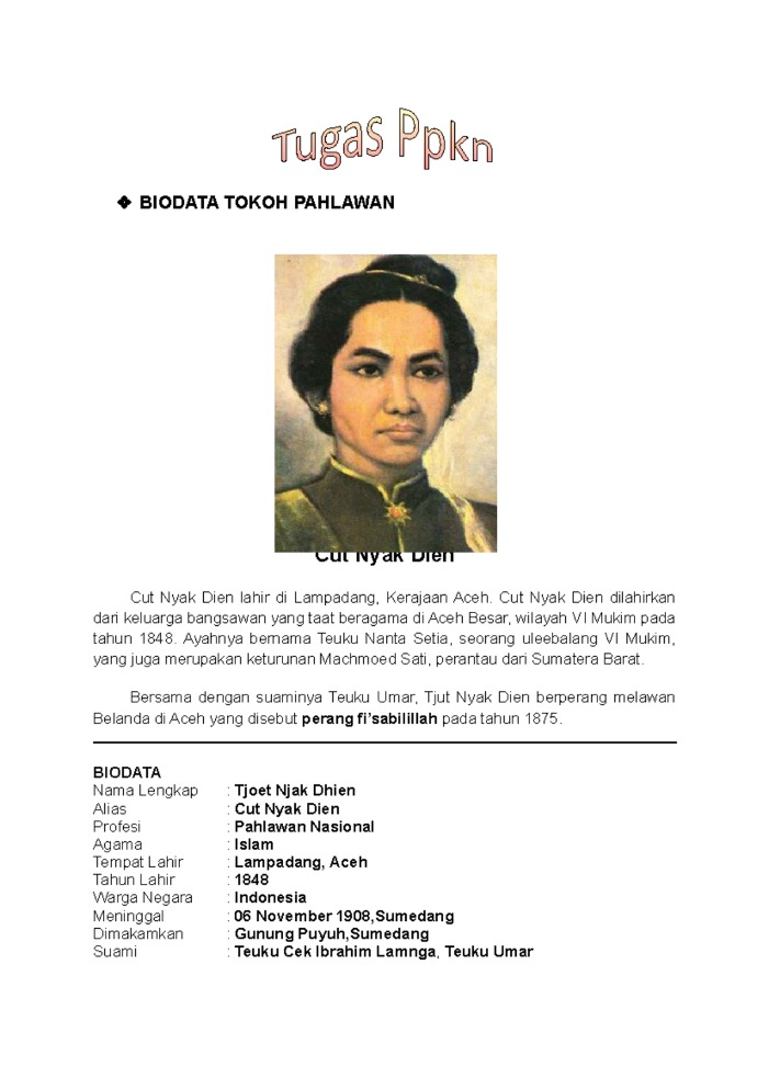 biografi pahlawan tokoh inspiratif 